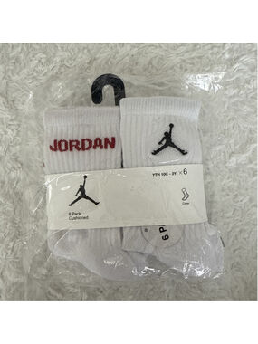Jordan Socks 6 Pack 10c-3y Long